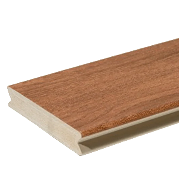 Zuri Pecan Grooved Zuri Pecan PVC Decking 12ft Grooved - Image 1