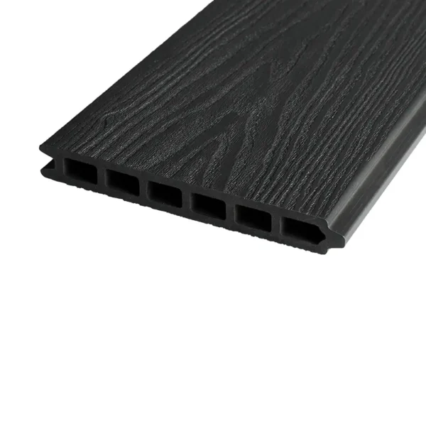 Planche de clôture en composite WoodGrain Black 6 pi