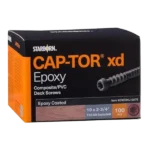 Vis CAP-TOR XD couleur époxy 2,75 po x 100 mcx/paquet ,Vis CAP-TOR XD couleur époxy 2,75 po x 350 mcx/paquet