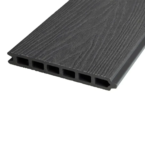 Planche de clôture en composite WoodGrain Charcoal 6 pi