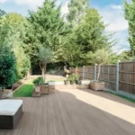 Fiberon Good Life Multi Cabana composite deck in golden-brown finish
