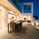 Terrasse en PVC Fiberon Promenade Weathered Cliff en finition marron rustique