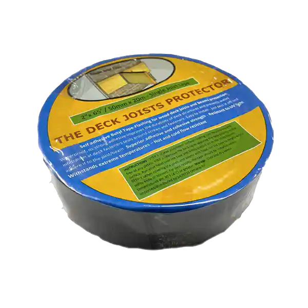 Ruban protecteur pour solives 2 po x 65 pi Rouleau Ruban protecteur pour solives de terrasse 2,5 po x 65 pi (solive simple)