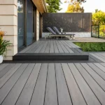 Terrasse en composite TimberTech Legacy Ashwood dans un ton gris vieilli