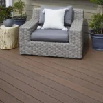 Terrasse composite TimberTech Reserve Dark Roast dans un ton expresso profond