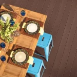 TimberTech Edge Prime composite decking in Dark Teak woodgrain finish