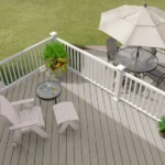 Terrasse TimberTech Terrain Plus Weathered Oak à l'aspect bois vieilli