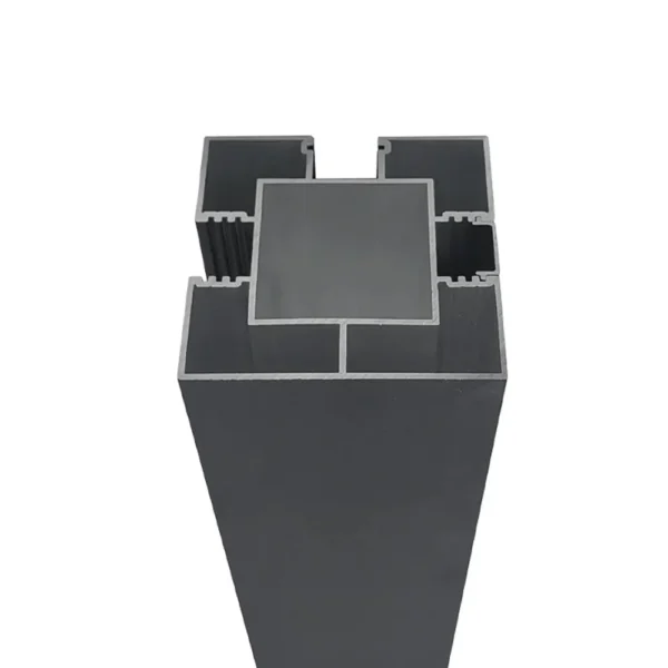 Structure du poteau d’angle 10 pi – Aluminium noir