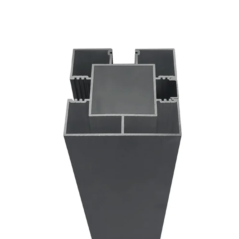 Structure du poteau d’angle 10 pi – Aluminium noir