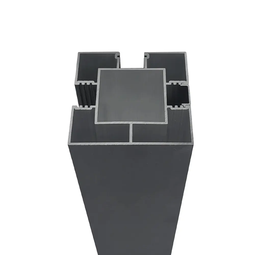 Structure du poteau d’angle 10 pi – Aluminium noir