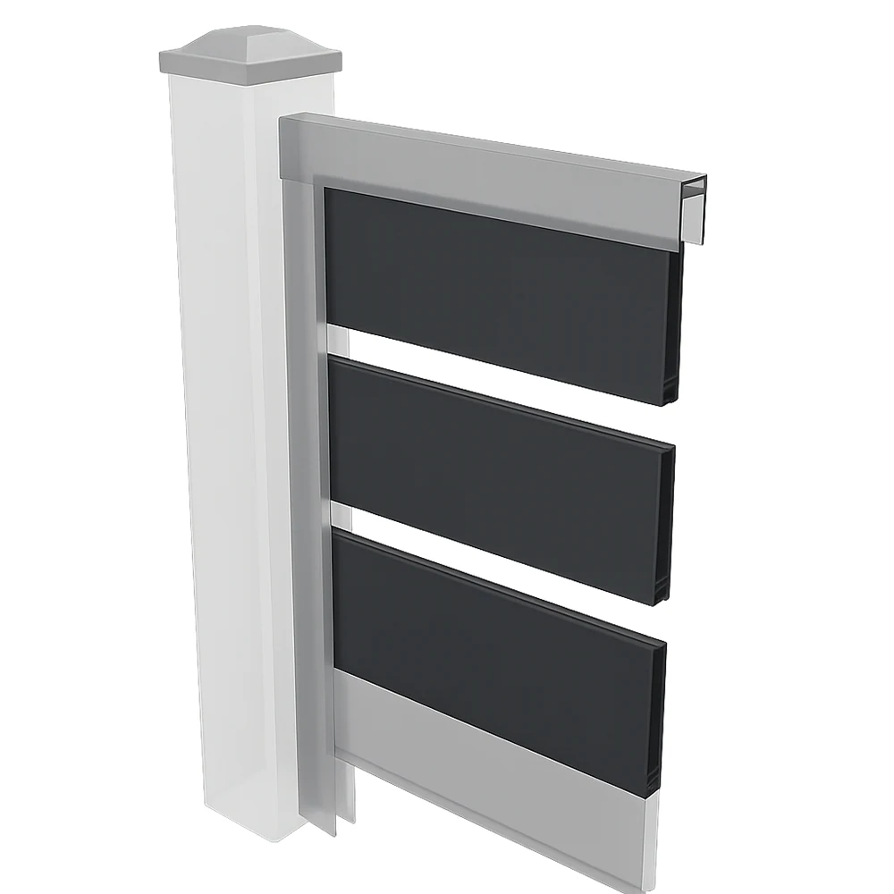 Planches en aluminium noir Planches en aluminium noir - 7/8in x 4in x 70in
