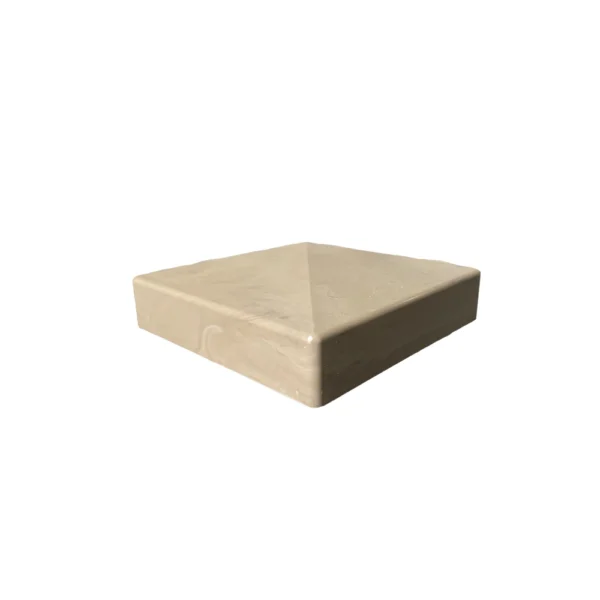 Capuchon de poteau Green Teak 5 po – Style pyramide