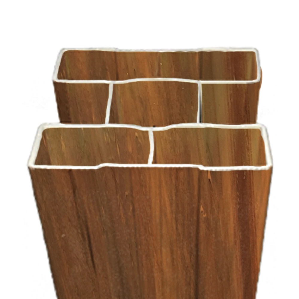 Poteau H en vinyle Mocha Walnut Poteau en H Mocha Walnut 5 po x 5 po x 9 pi