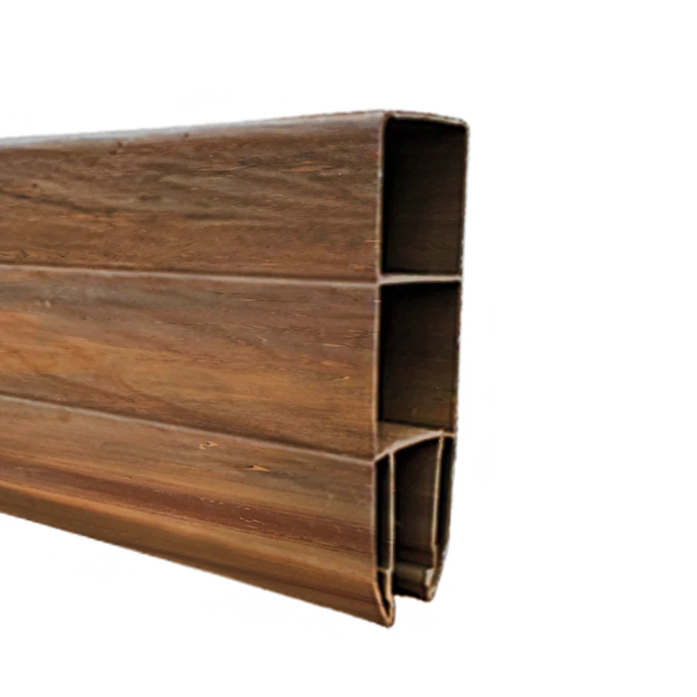 Rail de poche en PVC Mocha Walnut – Haut / Bas Rail de poche Mocha Walnut