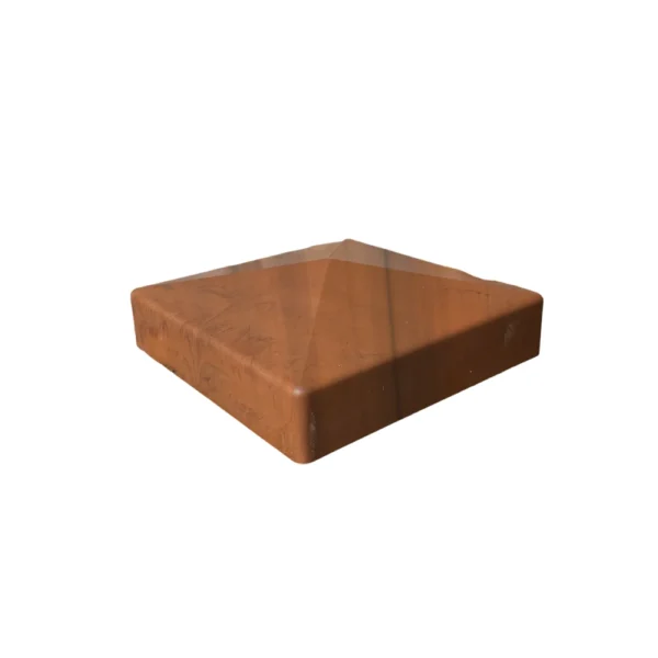 Capuchon de poteau Mocha Walnut 5 po - Style pyramide