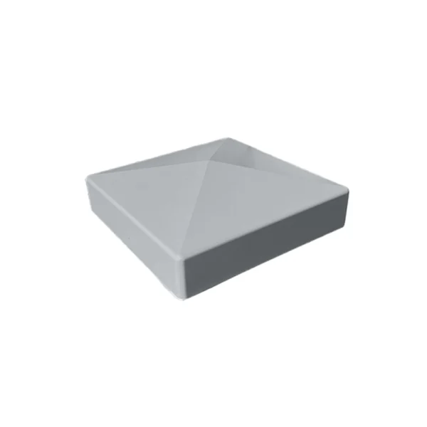 Modern Grey 5in Post Cap Pyramid Style