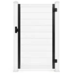 Profilé latéral pour cadre de portail 144 po – Aluminium noir – Image 2