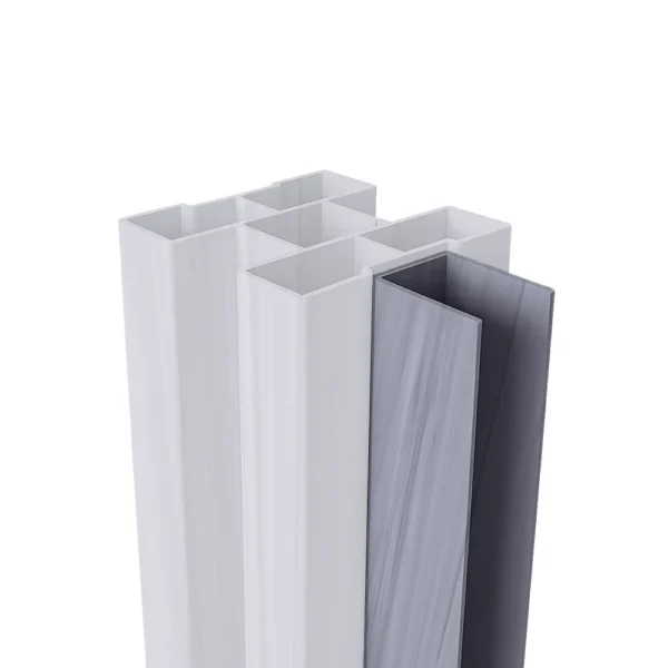 U-Channel Chai Grey pour coins, jonctions en T et cadre de portail 96 po