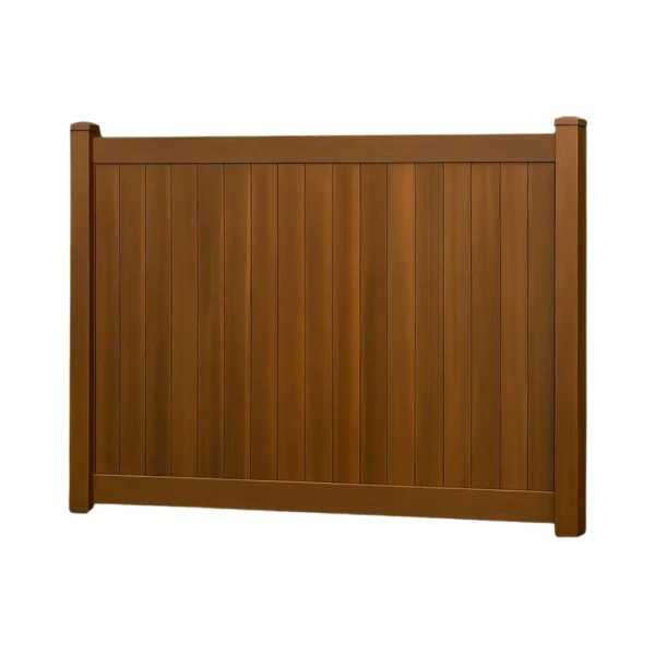 Clôture en PVC Mocha Walnut – Kit complet